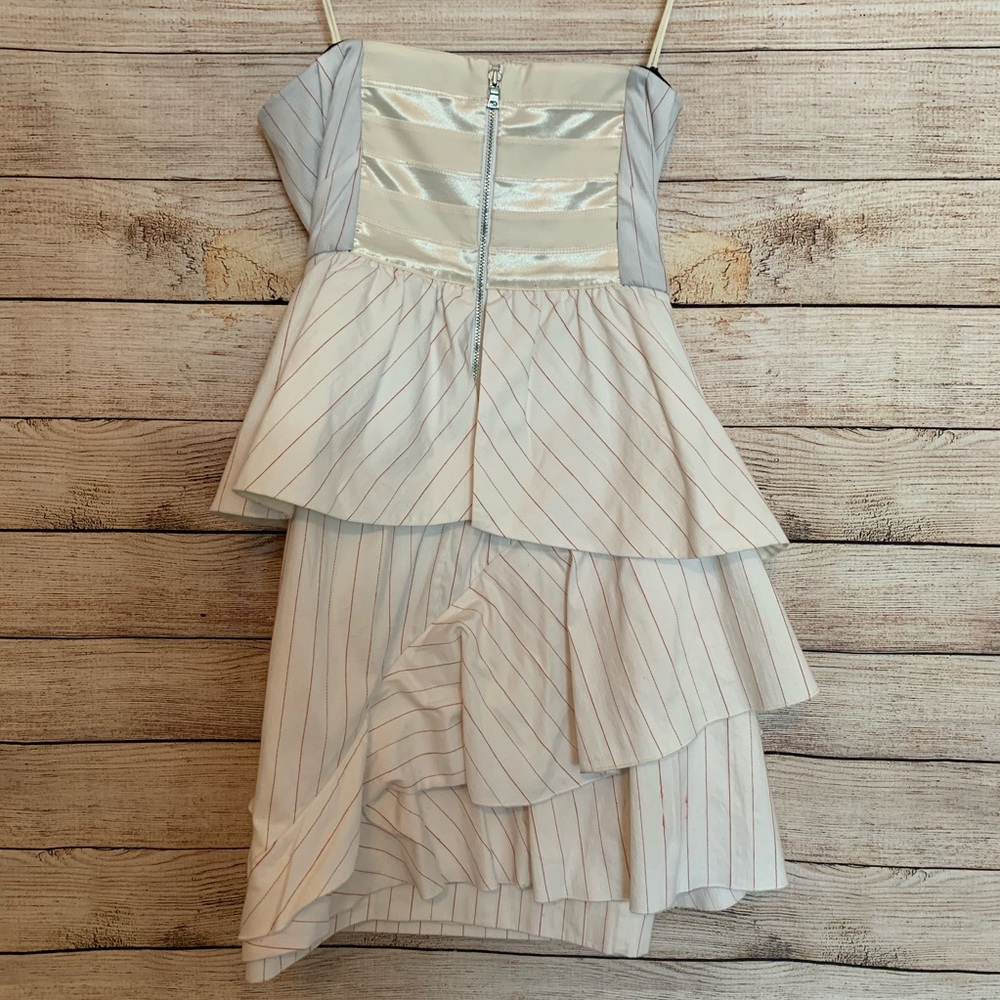 Alice + Olivia Strapless Tiered Ruffle Dress - Picture 4 of 8